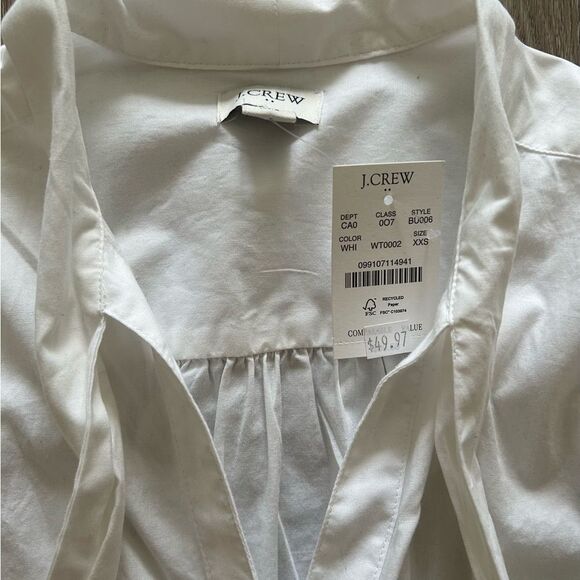 J. Crew Button Down with Tie Accent - Picture 7 of 10